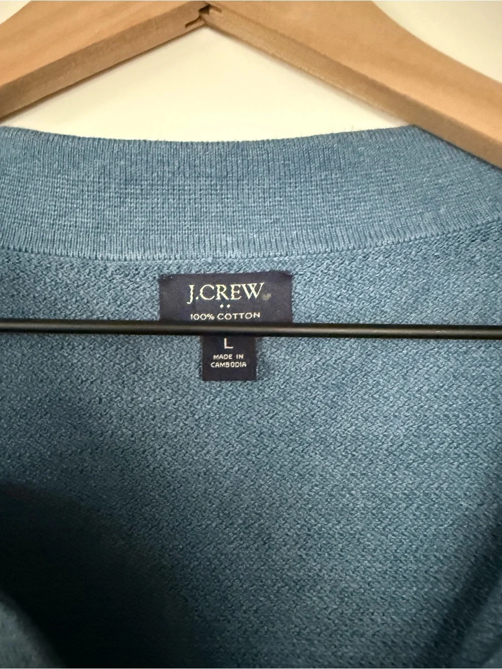 J. Crew Men's Slate Blue Knit Polo